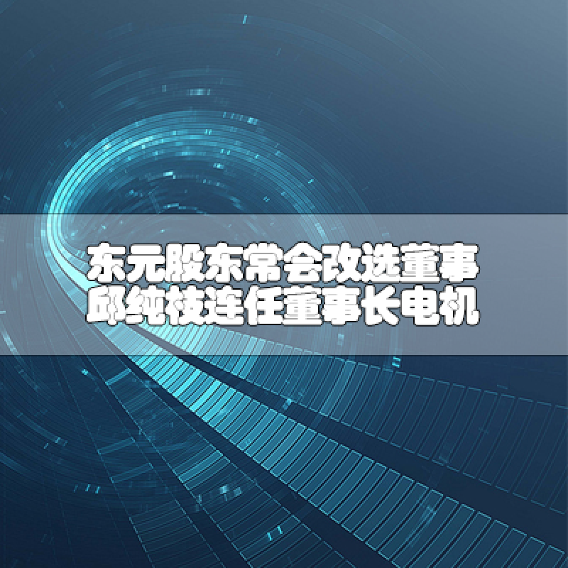 東元股東常會(huì)改選董事 邱純枝連任董事長(zhǎng)電機(jī)