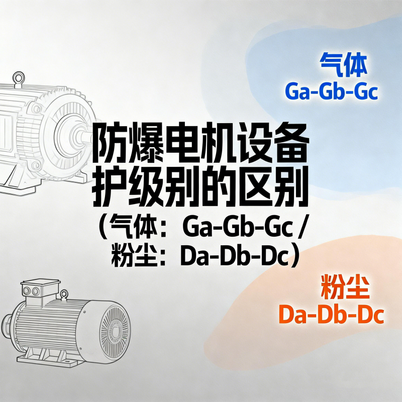 防爆電機(jī)設(shè)備保護(hù)級別的區(qū)別（氣體：Ga-Gb-Gc / 粉塵：Da-Db-Dc）