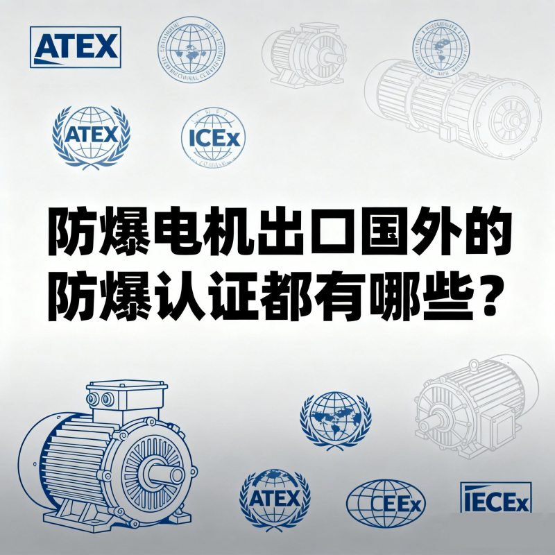 防爆電機(jī)出口國外的防爆認(rèn)證都有哪些？