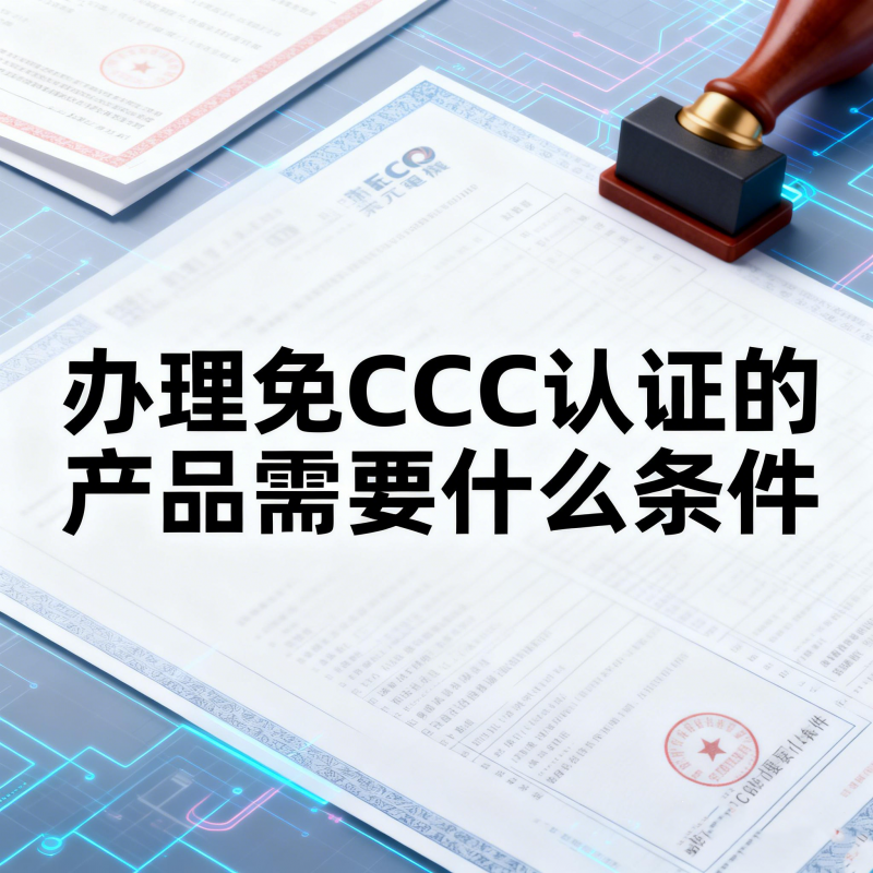 辦理免CCC認(rèn)證的產(chǎn)品需要符合什么條件？