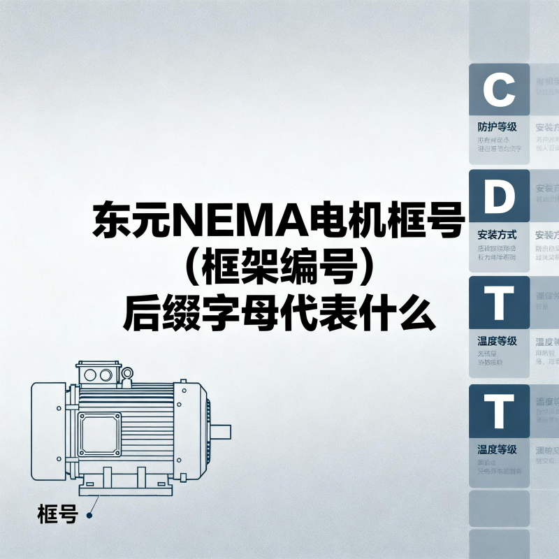 東元NEMA電機(jī)框號(hào)（框架編號(hào)）后綴字母代表什么
